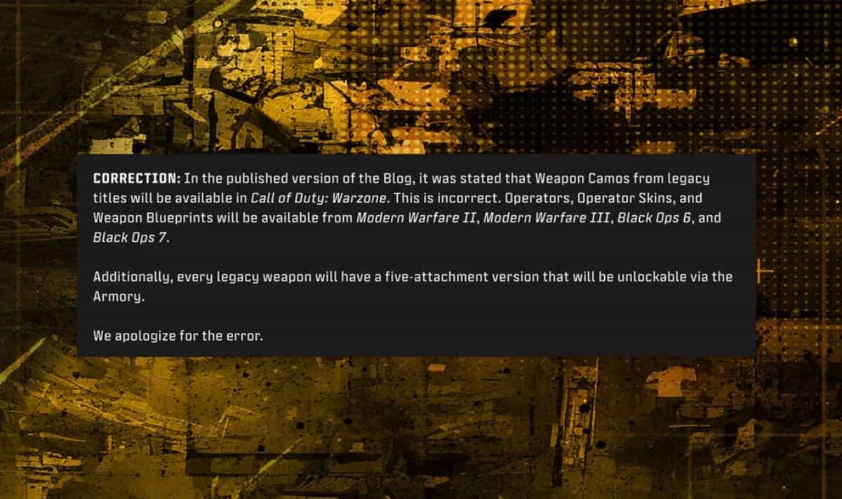 Weapon Camos MW4