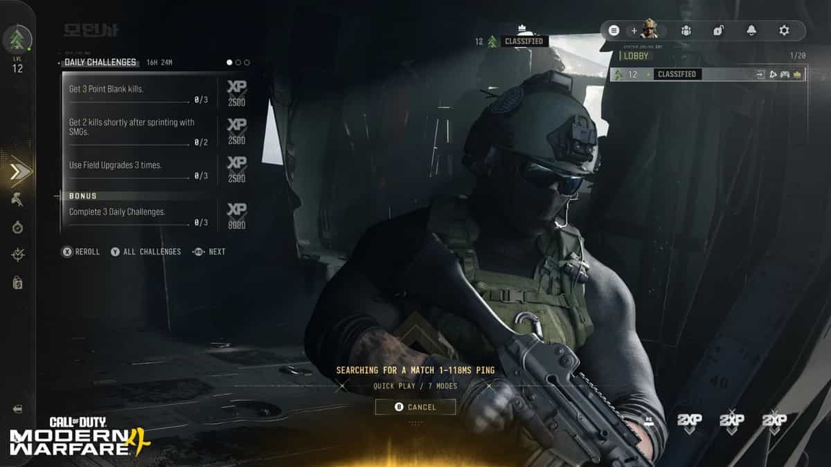 weekly challenges mw4