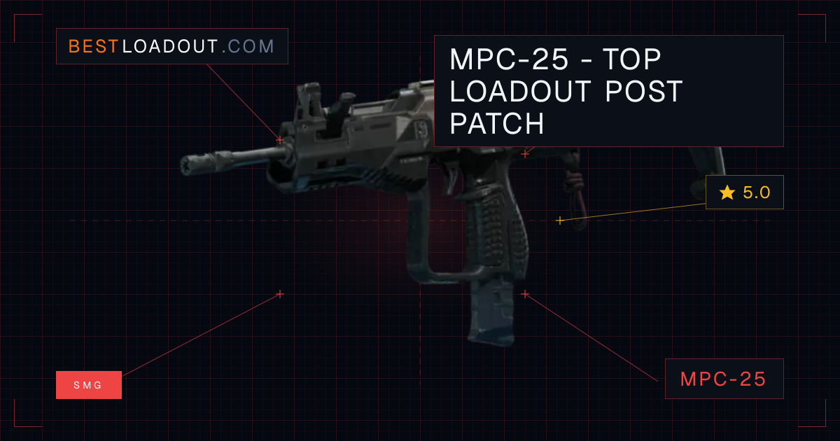 MPC-25 - Top Loadout Post Patch - Best SMG Loadout | BestLoadout.com