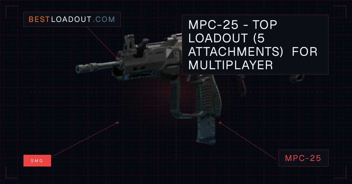 MPC-25 - Top Loadout (5 Attachments) for Multiplayer - Best SMG Loadout ...